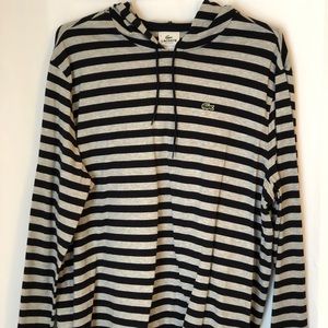 Men’s Lacoste Long Sleeve Hooded Shirt sz 2XL-8